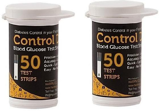 Control D 100 Glucometer Strips Only, No Glucometer Lancets image 1