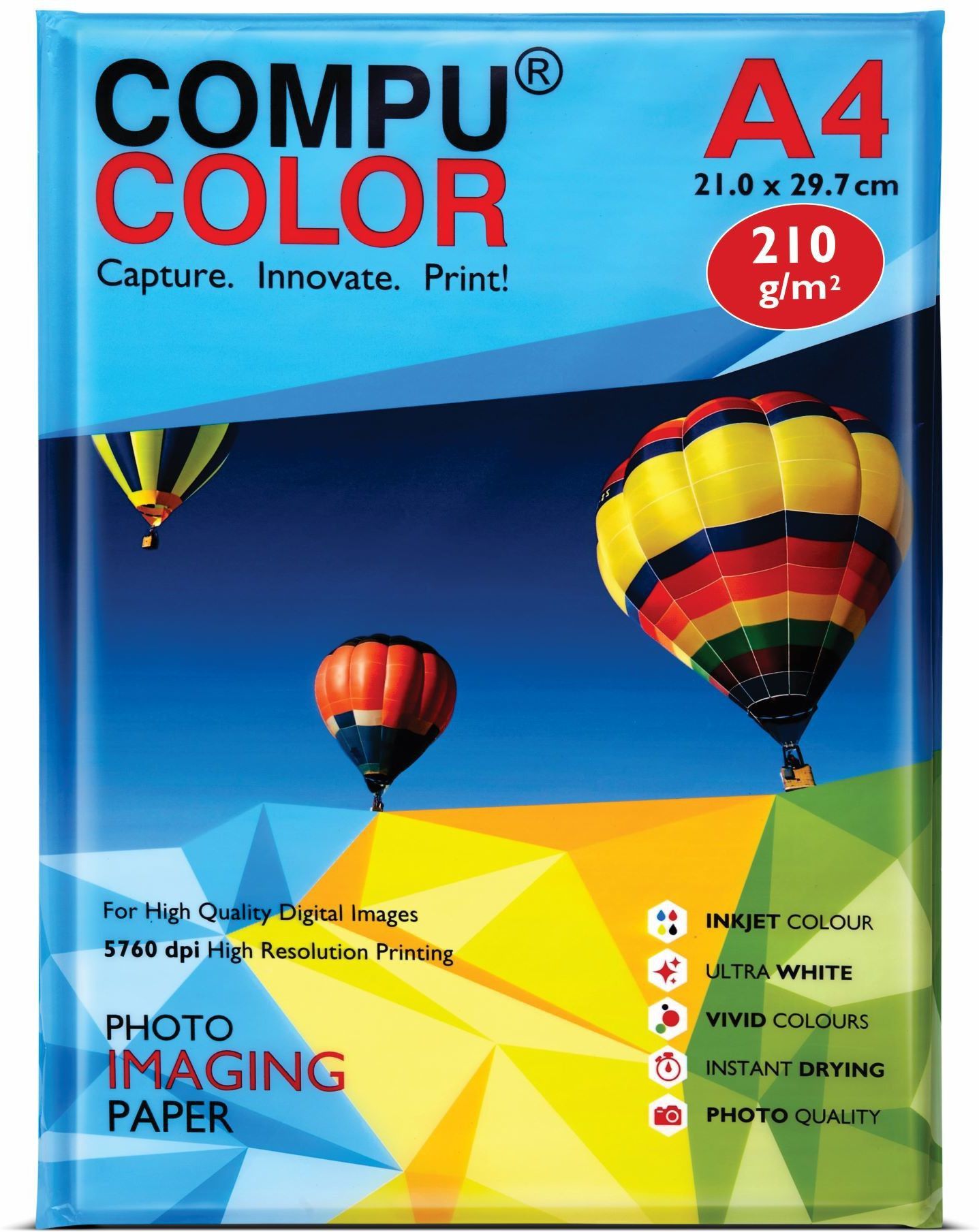 CAST COATED PRIMO Glossy Photo Paper 210GSM (A4 size, 20 sheets) Unruled A4 210 gsm Photo Paper-image-38