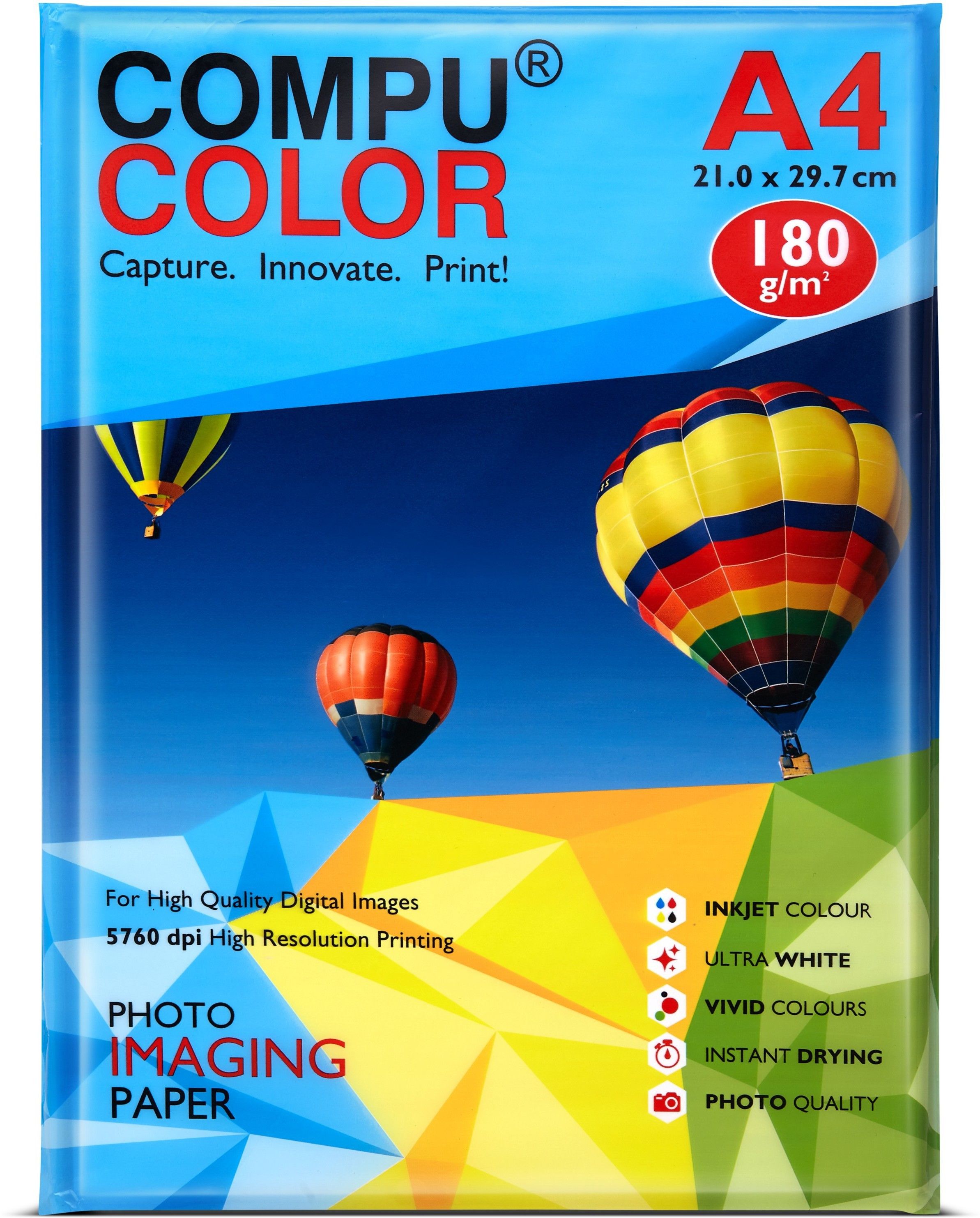 PRIMO Glossy Paper 180GSM (A4 size, 20 sheets, 210x297 mm) Unruled A4 180 gsm Photo Paper-image-37