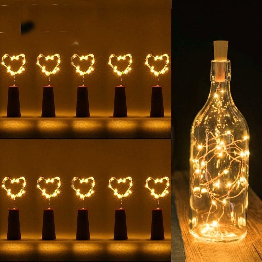 20 LEDs 2.03 m Yellow Steady Bulb Rice Lights-image-41