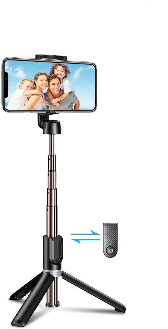 HIFY Bluetooth Selfie Stick Tripod Stand,Multifunctional Selfie Stick with Detachable Wireless Remote,Compatible All Smartphone with and Mount,for Online Class,Selfie,Video Tripod, Monopod image 1