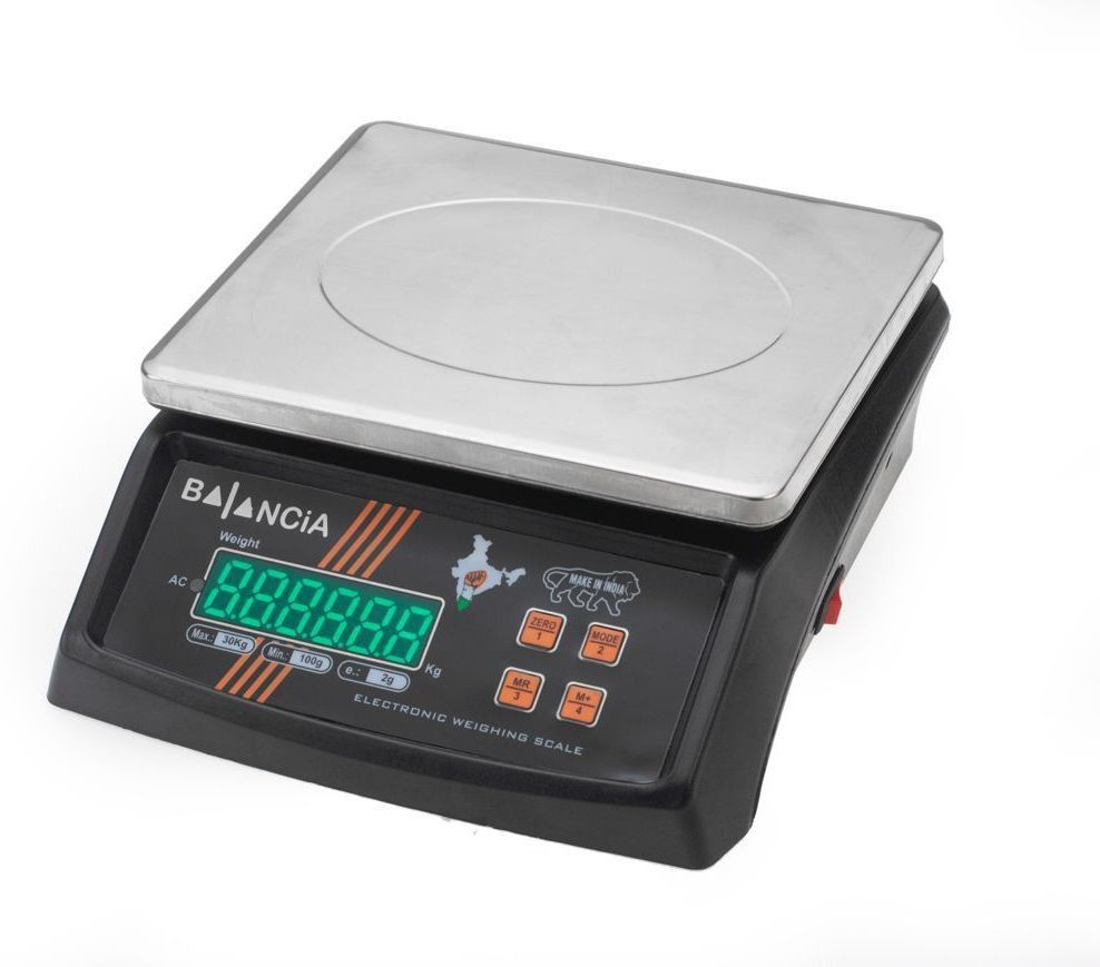 Skeisy Rivox texh STEEL PLATER Double Display Weight Machine INOX Quality kitchen scale up to capacity 30kg with 1gm acccuracy.(BLACK) Weighing Scale-image-37