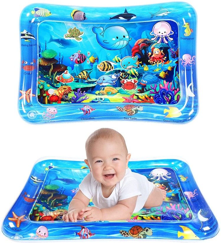 pulsbery Blue Double Sided Water Proof Baby Play Mat,Play mats for Kids Inflatable Swimming Mats-picture-39