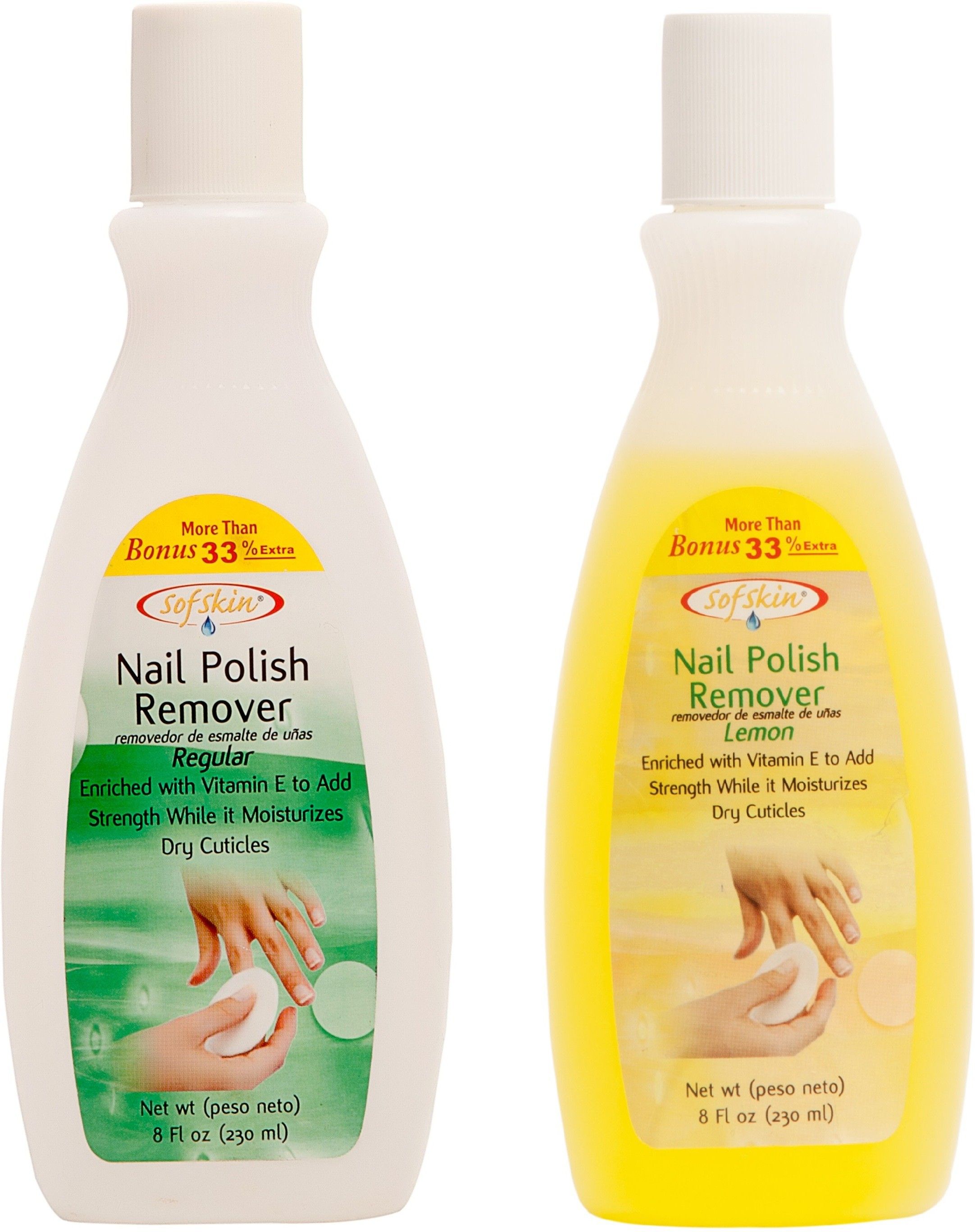 (USA Brand) Nail Polish Remover Combo (Regular & Lemon) each 230 ml = 460 ml-image-1
