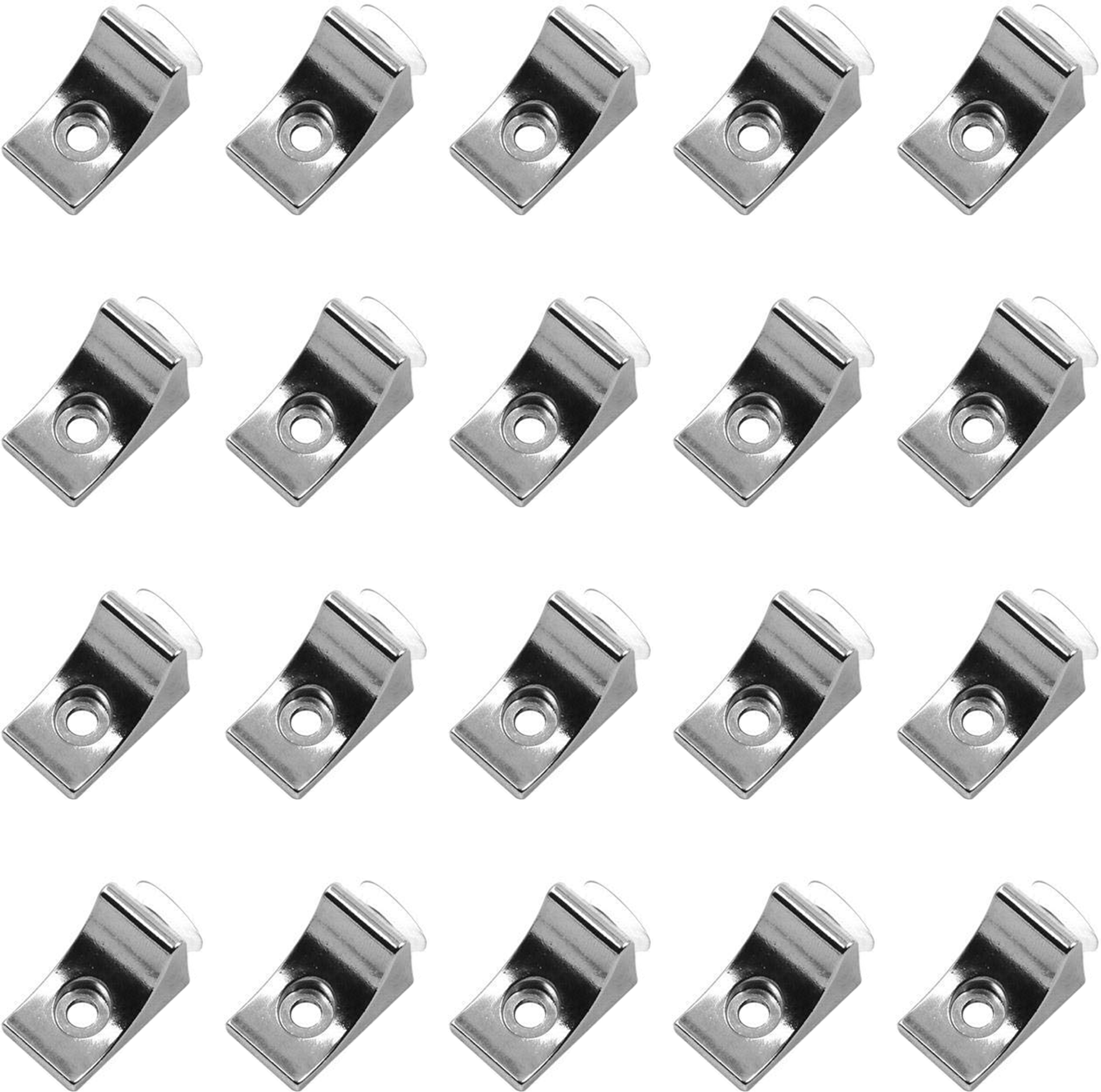 riseom Clip Bracket Aluminium with Suction Cup -Pack of 20 Pieces 0 Shelf Bracket image 1