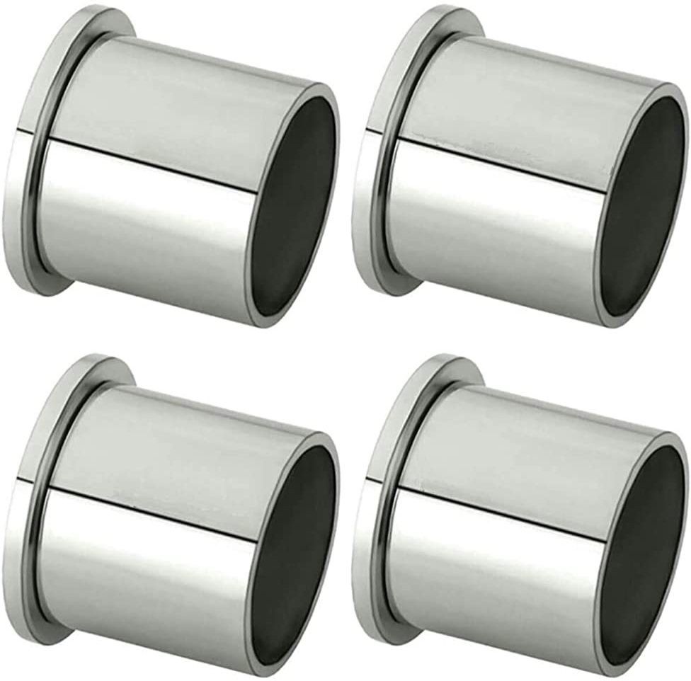 Bracket for Stainless Steel Curtain Rod and Wardrobe Rod -4 Pcs 0 Shelf Bracket-image-5