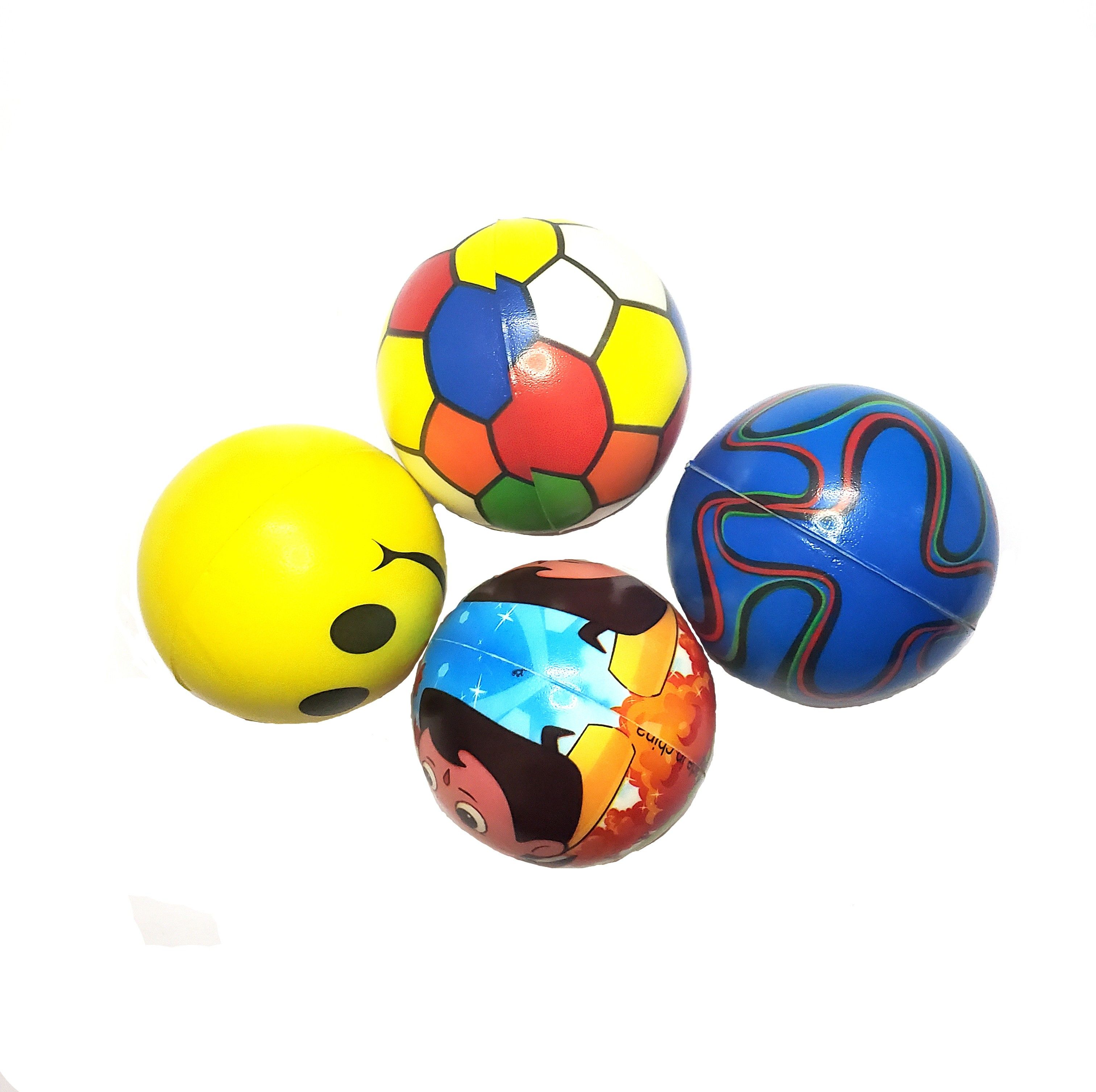 shoptalk Sponge Foam Ball Cartoon Squeeze - Stress Balls for Multi-Design set of 4 Handball-picture-44