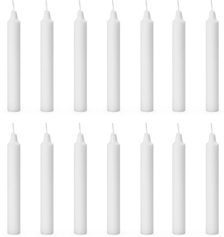 auradecor Stick Candle Set Of 14 (White) Candle-picture-15