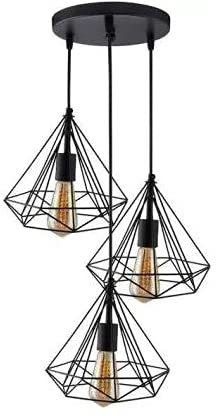 Diamond Cluster Pendant Light, Home Decor Items, Hanging Ceiling Home Decorative ,Living Room, Indoor Outdoor Jhumar bar, restaurants, study room, aisle, corridor, coffee shop Decor (Bulb not included ) Chandelier Ceiling Lamp-image-41