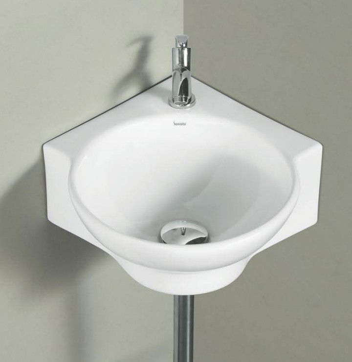 Wash Basin Countertop, Tabletop Ceramic Bathroom Sink/Basin MOTTO CORNER WASH BASIN / BEST PRIMUM QULITY WASH BASIN38 Corner Basin-image-43