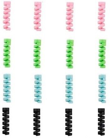 UNIQUE WORLD Multipurpose Spiral Charger Cable Saver Protector Protective Wire Protector U37 Cable Protector-image-27