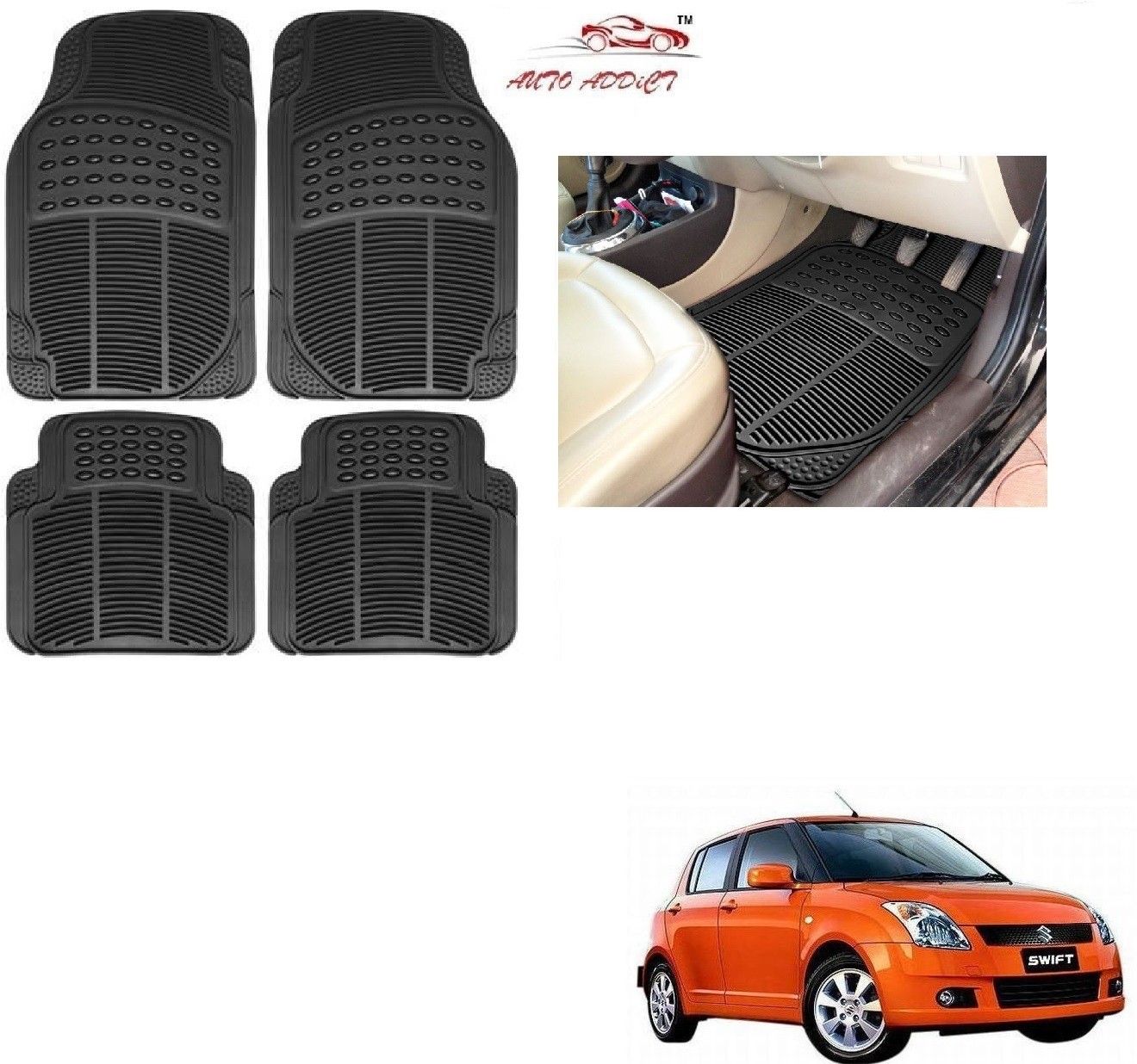 Rubber Standard Mat For Maruti Suzuki Swift-image-30
