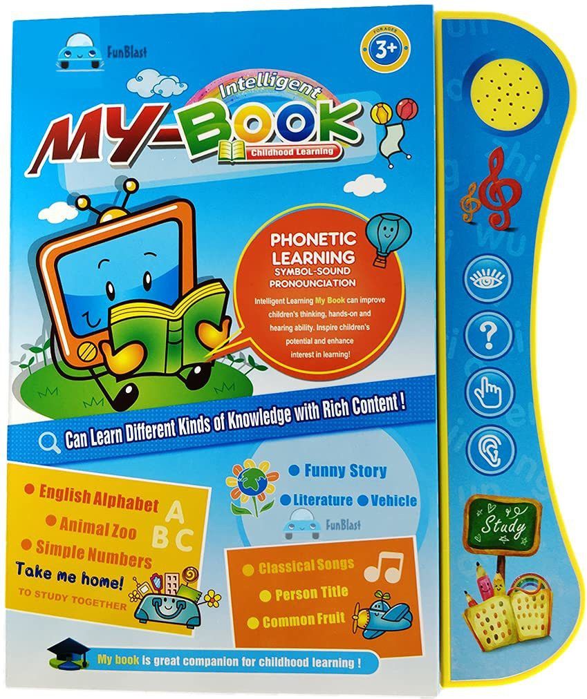Interactive Children Book - Musical English Educational Phonetic Learning Book for 3 + Year Kids, Boys, Toddlers (Multicolor)-image-45