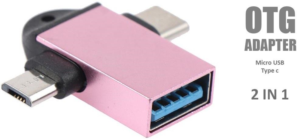 99Gems 2 in 1 OTG Type C and Micro OTG Male to USB A 3.0 Female High Speed Data Transfer USB Cable-image-37
