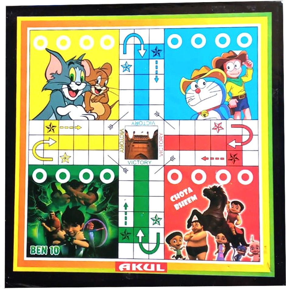 shri shyam traders combo pack of ludo and chess 3 cm Chess Board-picture-20
