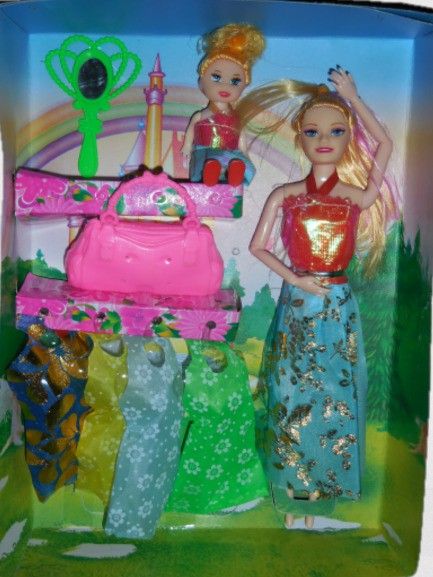 ctc creation Kids Wardrobe Doll Set Elsa&Anna comes with multiple accessories & Dresses-picture-24