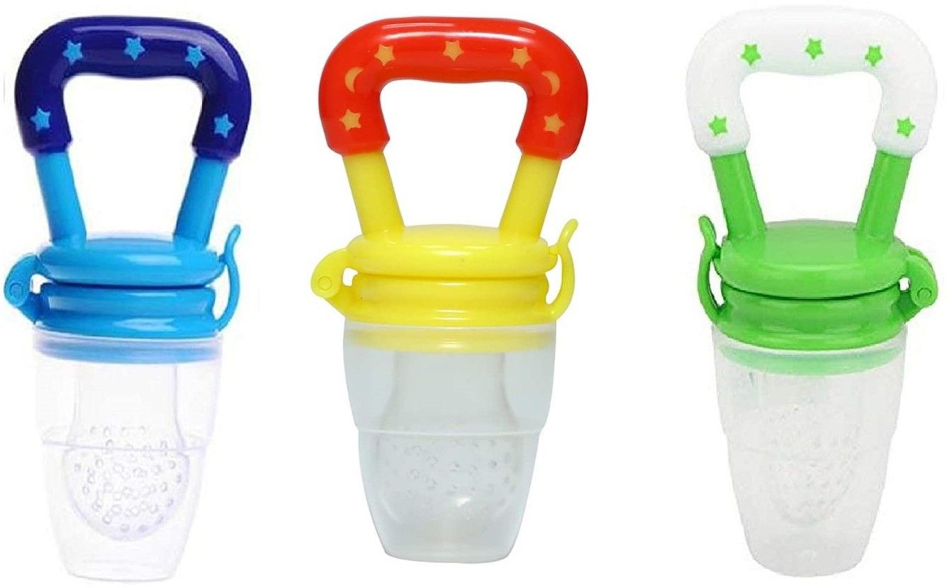 momscape Nibbler, Soother for Babies | Pacifier for New Born Baby | Silicone Fruit and Juice Feeder Kids Nipple Pacifier for Fruit Vegetable BPA Free (Pack of 3) Soother-picture-27