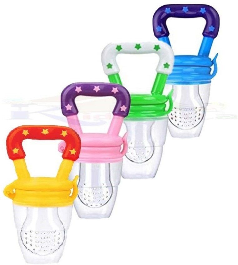 momscape Nibbler, Soother for Babies | Pacifier for New Born Baby | Silicone Fruit and Juice Feeder Kids Nipple Pacifier for Fruit Vegetable BPA Free (Pack of 4) Soother-picture-26