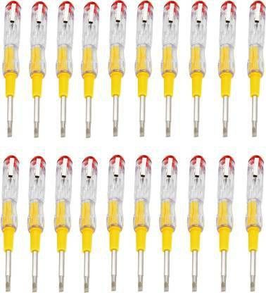 gadariya king 2IN1 Electrical Voltage Line Tester Pocket Pen 100-500V with Neon Bulb Analog Voltage Tester( PACK OF 20) Analog Voltage Tester-picture-14