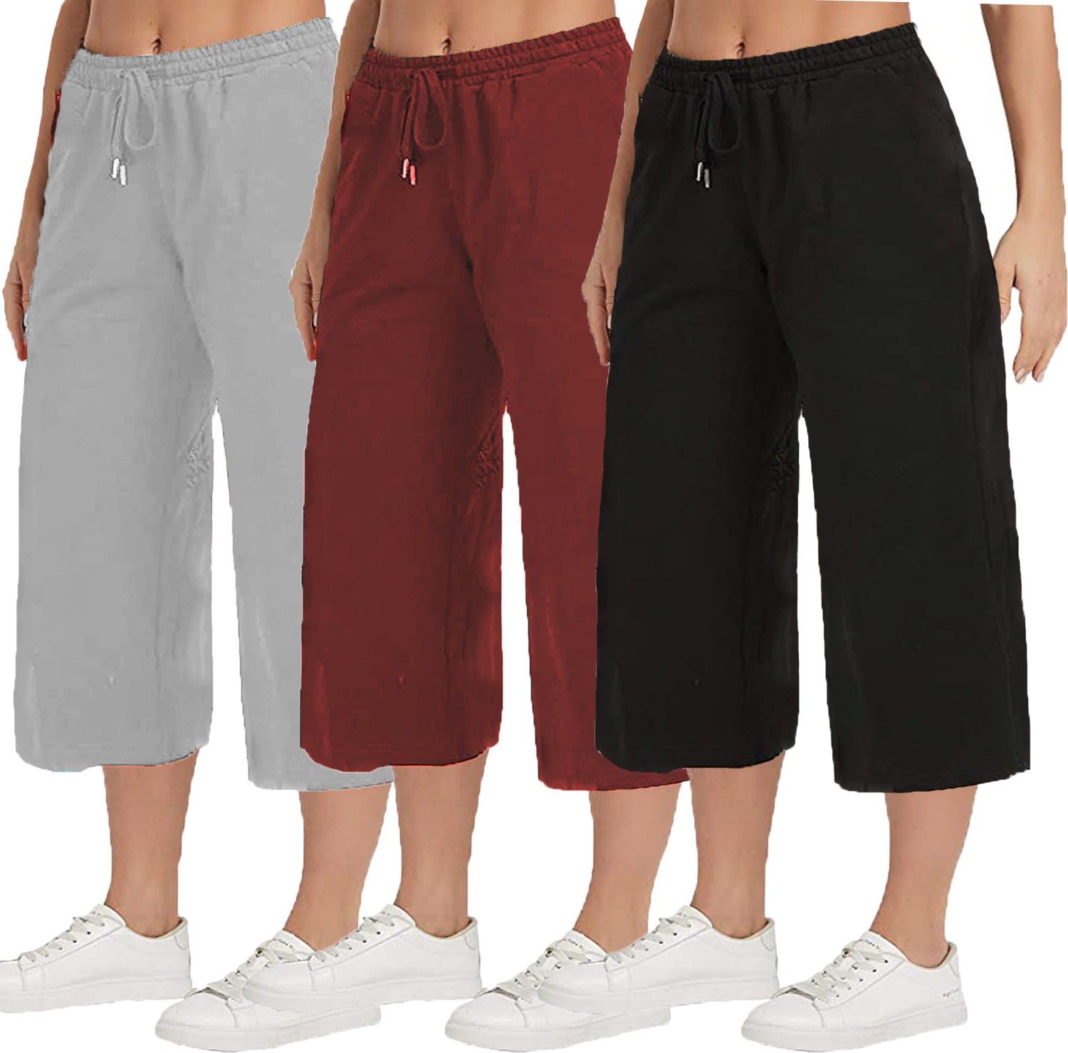 Women Multicolor Capri-image-10