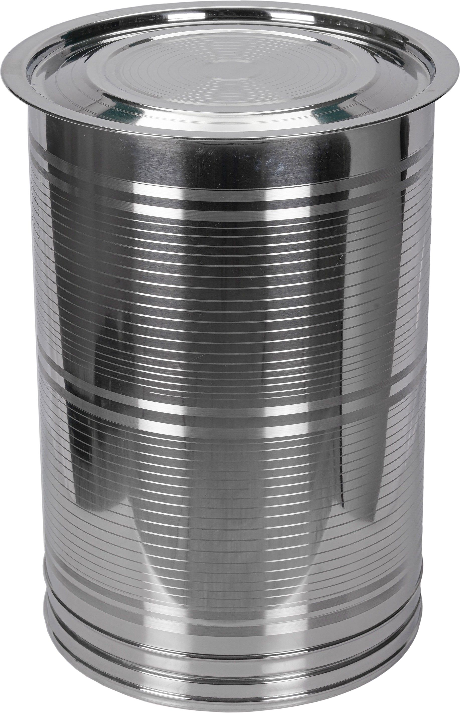 Stainless Steel Kothi Stainless Steel Kothi/Drum for Storing Water/Heavy Duty, Leak Proof, Corrosion Resistance Container for Kitchen Storage/Atta Drum, Water Pawali/Kothi Drum for Grains (20 Liters, Silver) 20 L Drum