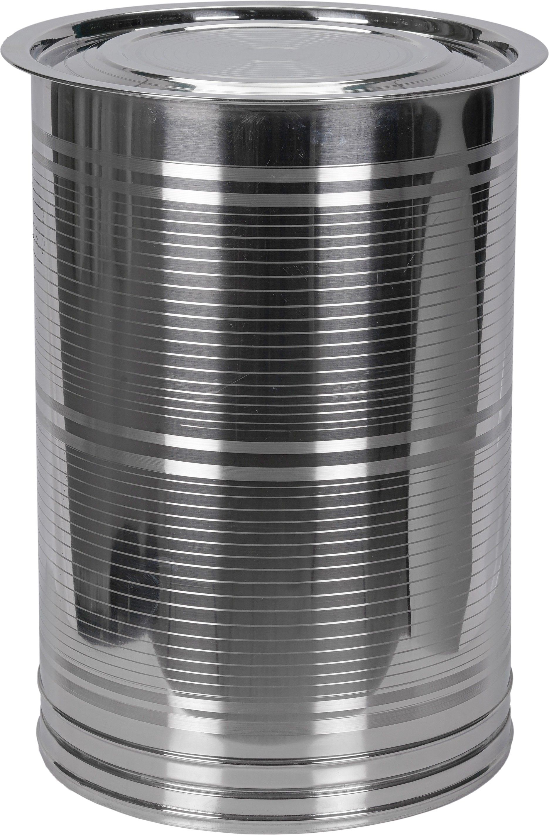 Stainless Steel Kothi Stainless Steel Kothi/Drum for Storing Water/Heavy Duty, Leak Proof, Corrosion Resistance Container for Kitchen Storage/Atta Drum, Water Pawali/Kothi Drum for Grains (40 Liters, Silver) 40 L Drum-image-23