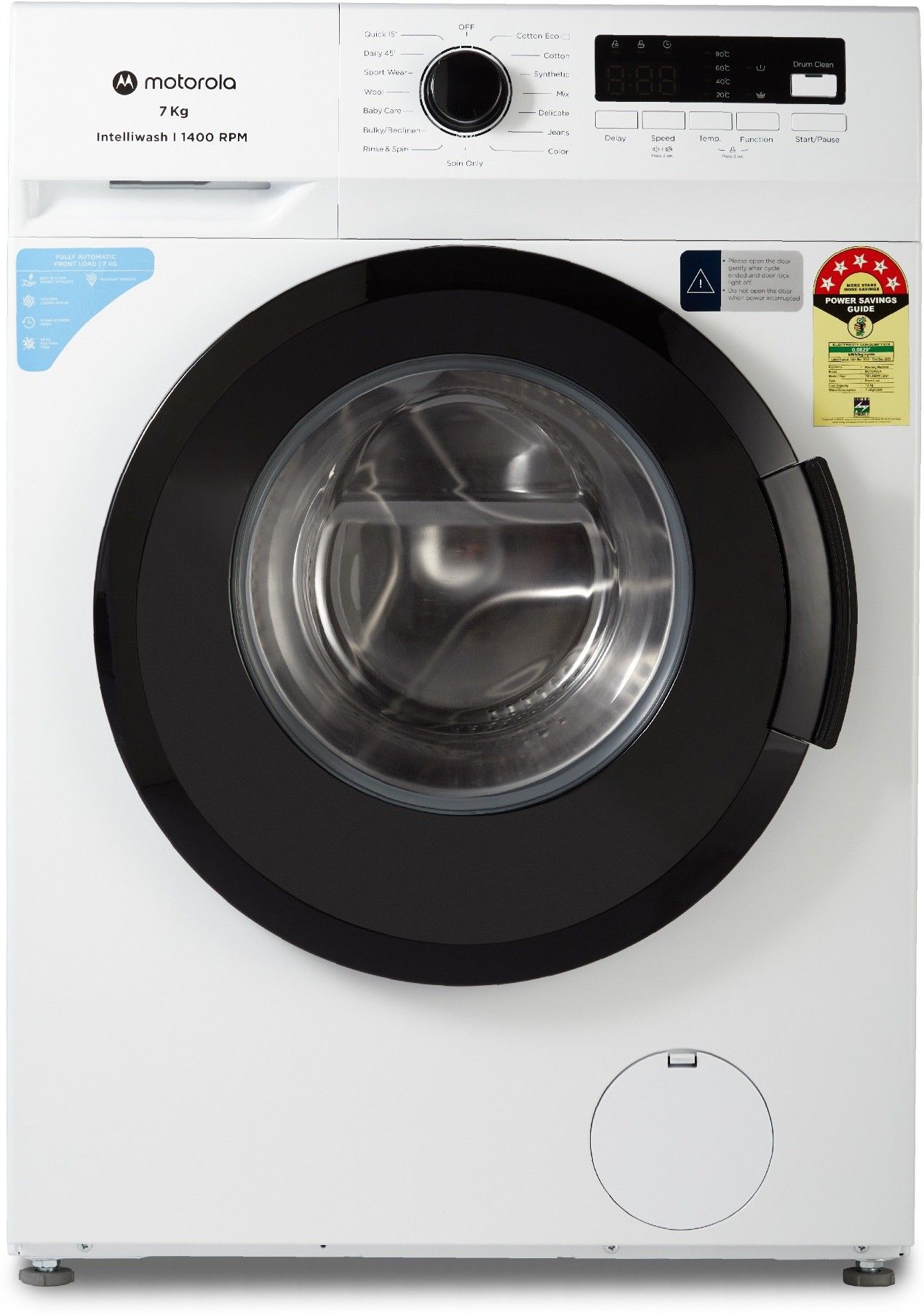 motorola 7 kg 5 Star Rating Garment Sterilization Fully Automatic Front Load with In-built Heater White-picture-13