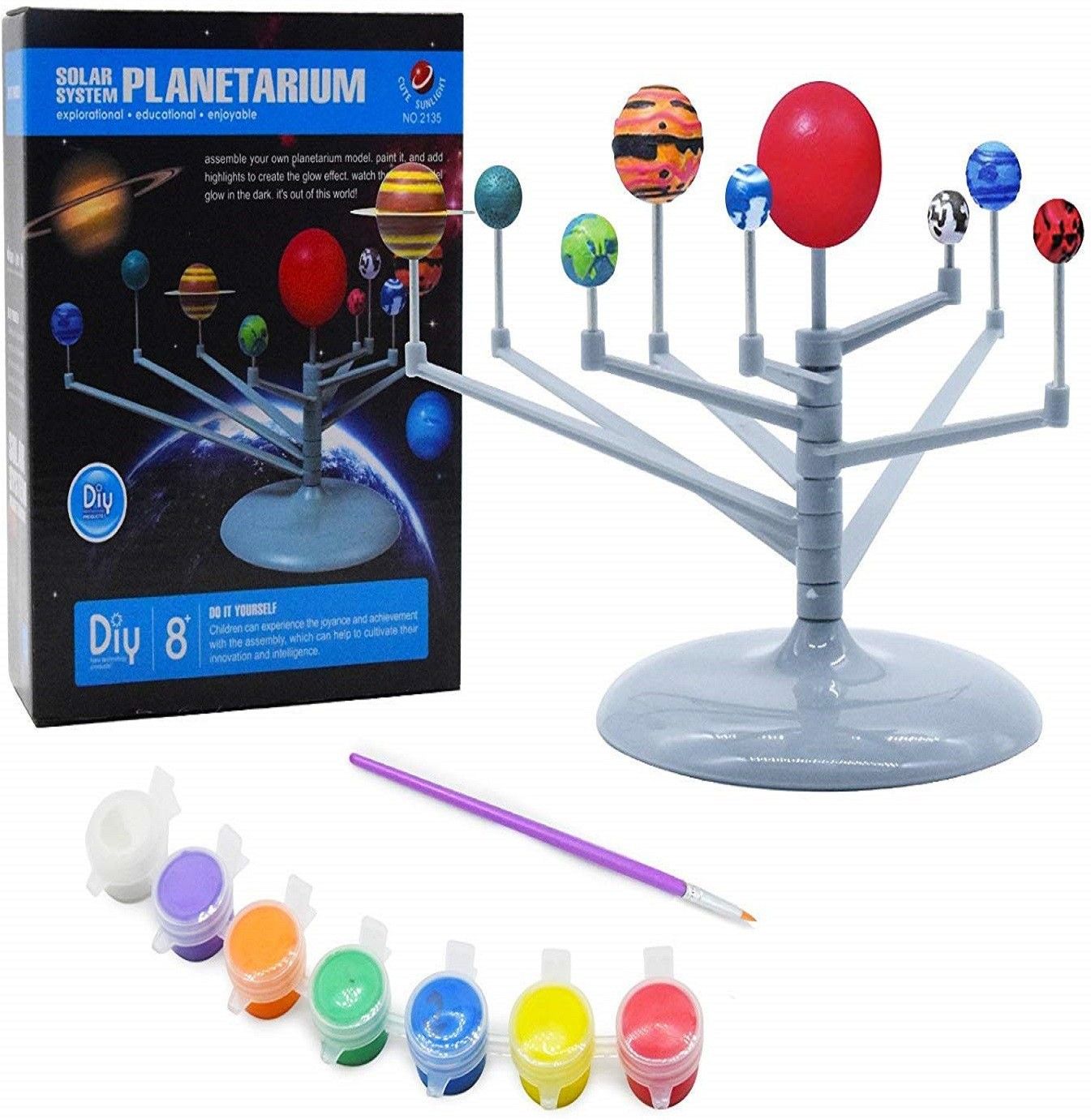 Solar System Educational Toy for Kids | DIY Activity for Kids|Boys - Multicolor-image-9