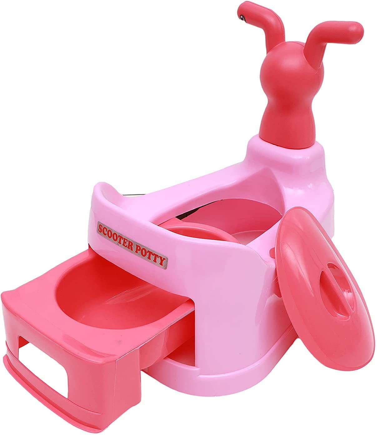 nabhya Toilet Trainer Baby Potty Seat Scooter Potty with Removable Tray & Closing Lid Potty Seat Potty Seat-picture-44