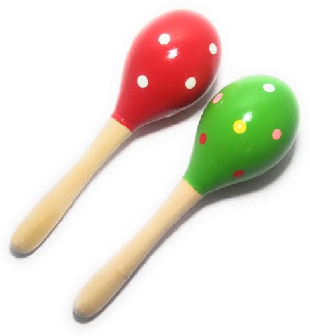 Handcrafted Wooden Baby Rattle - Sound Making Toys - Egg Shaker-Set of 2 Rattle-image-25