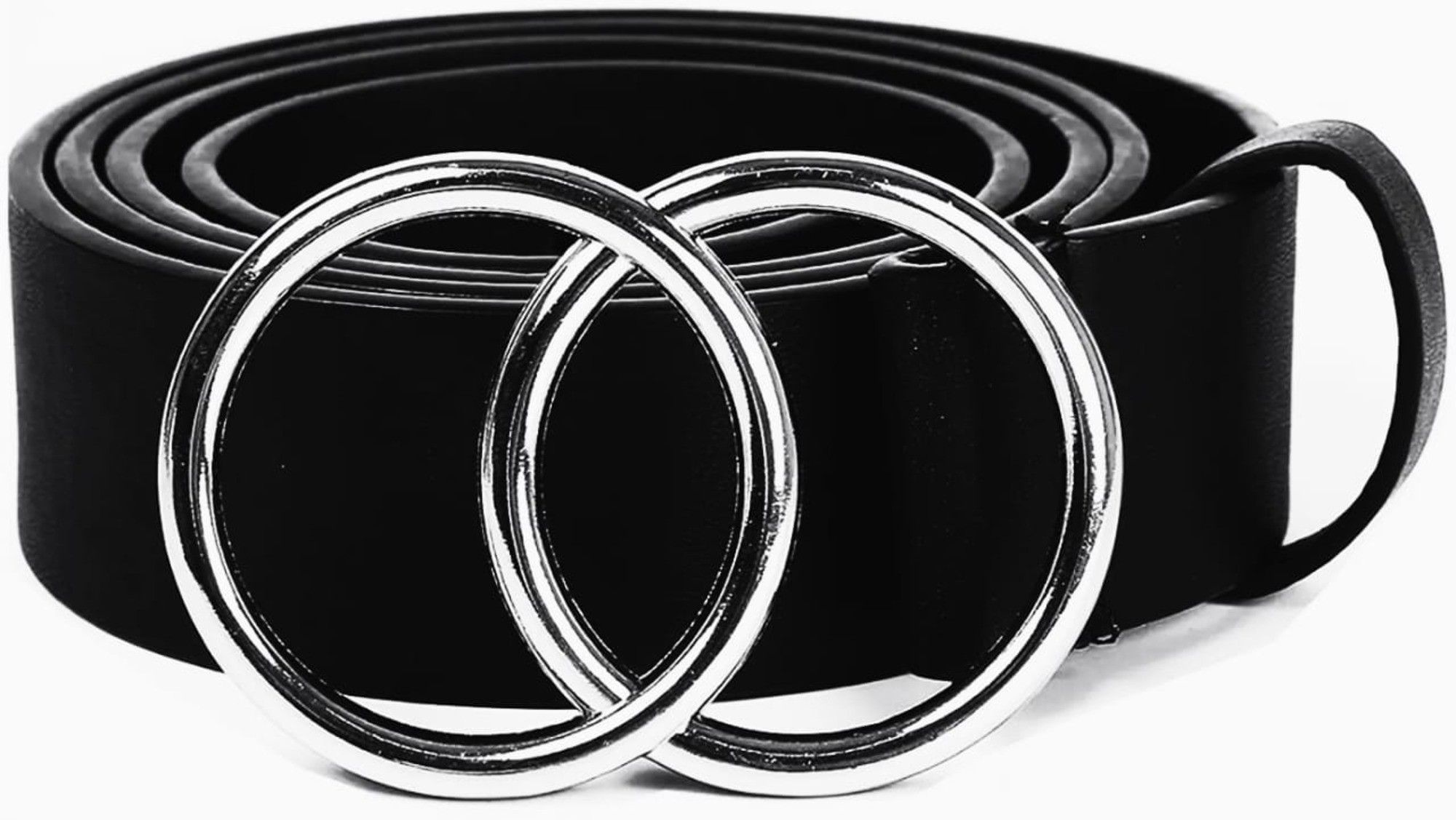 Women Black Artificial Leather Belt