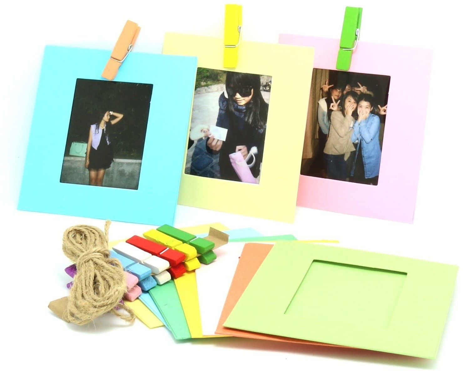 FotoCart Instax Camera Mini Films Colorful Frame Compatible with Fujifilm Mini 8 8+ 9 70 7s 90 25 26 50s Film, 10 Pcs (Square) Film Roll-image-16
