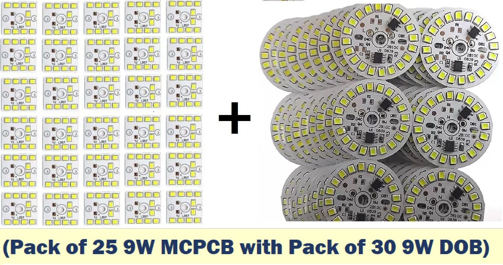 ( Pack of 25) 9W MCPCB with Pack of 30 DOB ( DIrect on Board) - 220V AC) LED RAW Material Premium Quality Electronic Components Electronic Hobby Kit-image-22