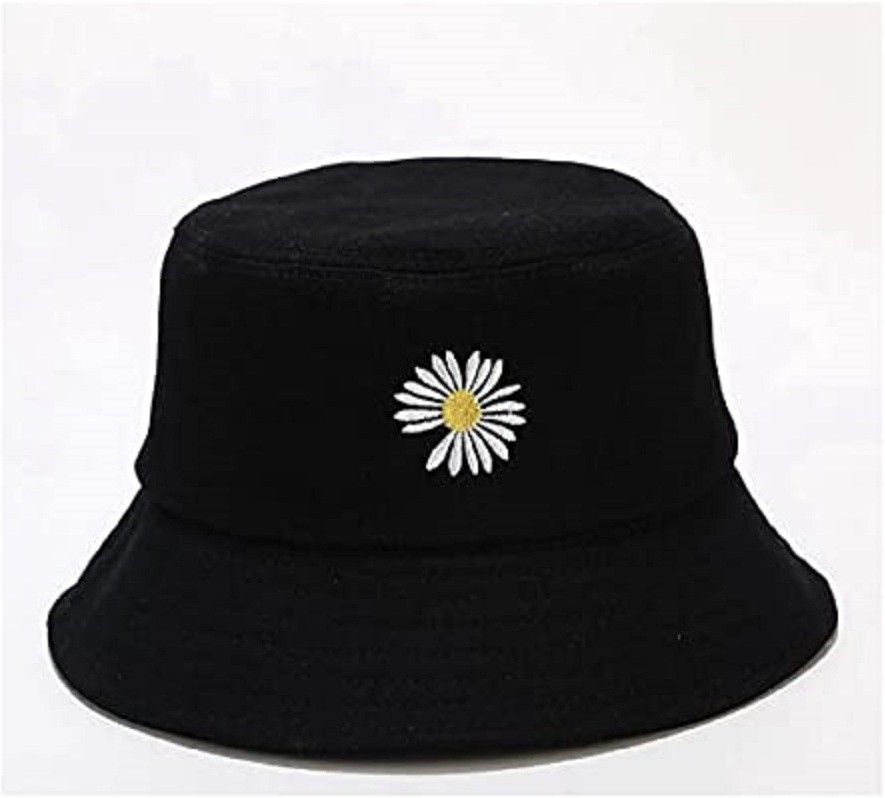 HANDCUFFS Women's Bucket Hats Little Daisy Print Bucket Hat Summer Cotton Sun Fisherman Hat Beach Hat for Women-image-23