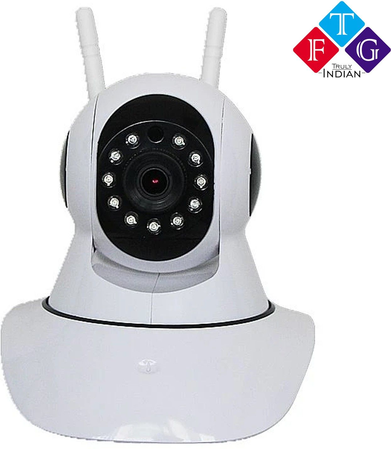 TFG New Dual Antenna WiFi Enabled Indoor Security Camera with Night Vision enabled (Supports up to 64gb SD Card) V380 App Support Security Camera-image-1