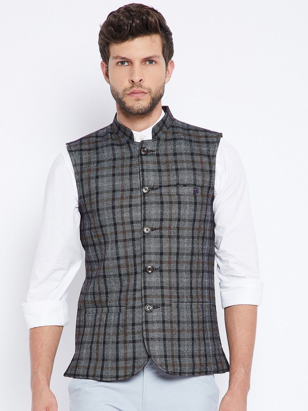 crimsoune club Checkered Men Waistcoat-picture-18
