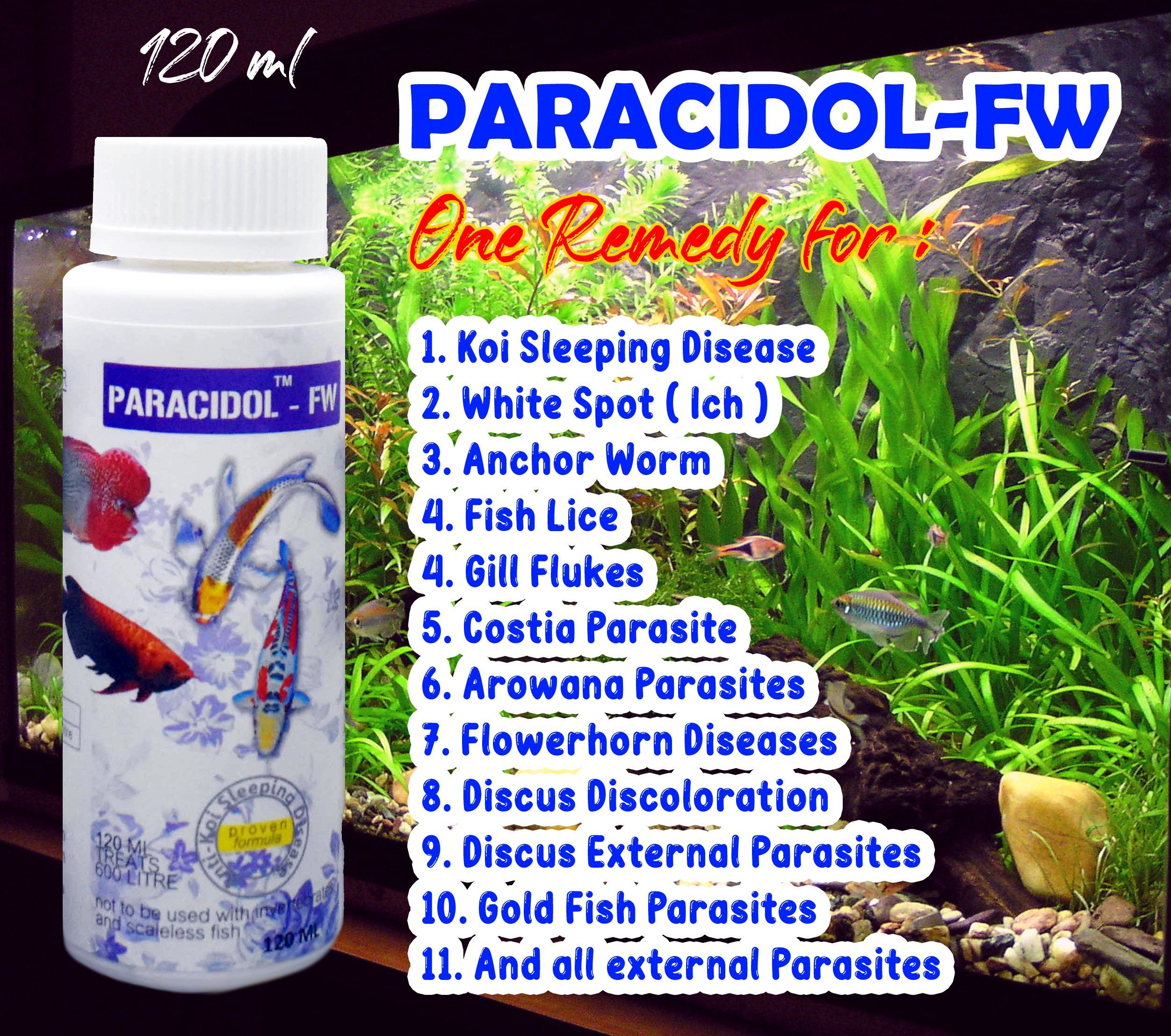 aquatic remedies Paracidol FW 120ml Aquatic Plant Fertilizer-picture-20