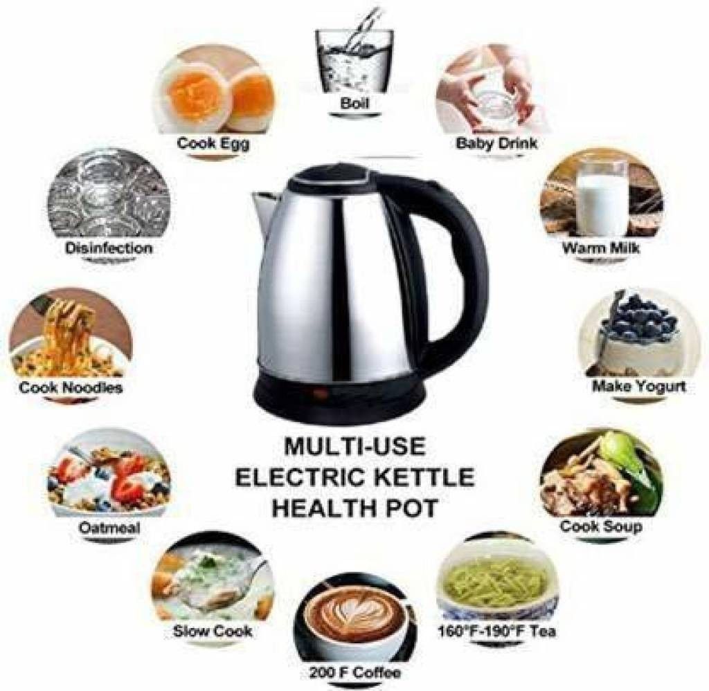 Cordless Stainless Steel Tea Heater with Auto Shut Off 4 Cups Coffee Maker-image-23