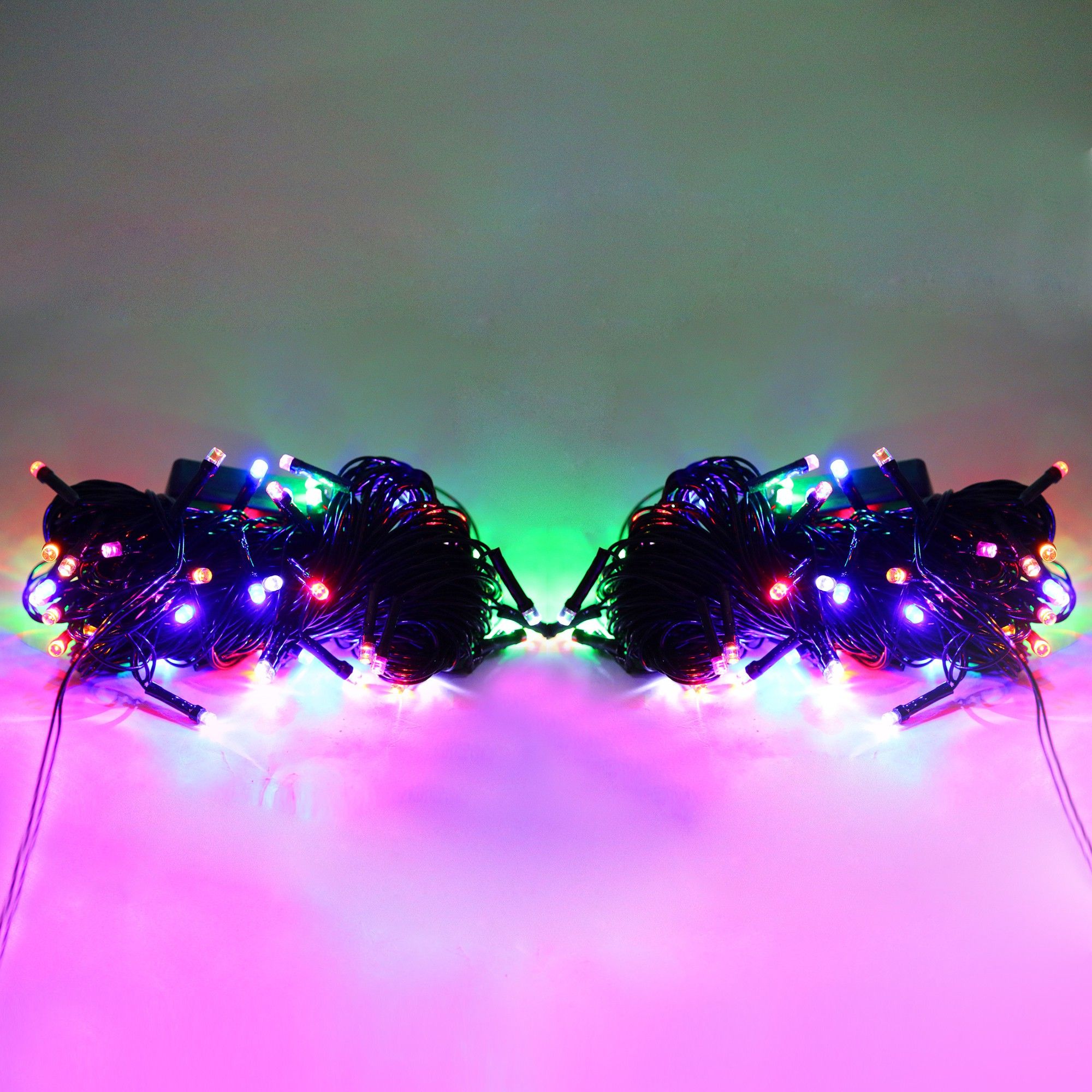 LACT LED MULTICOLOR 12 MITER COMBO PACK OF 2 Chain Plastic Light Hanging Chain Rod