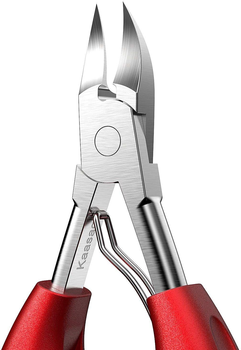 Nail Cutter for Men & Women,Podiatrist Toenail Cuticle Cutter,Professional Thick & Ingrown Toe Nail Clippers,Pedicure Clippers Toenail Cutters,Super Sharp Curved Blade Grooming Tool-image-35