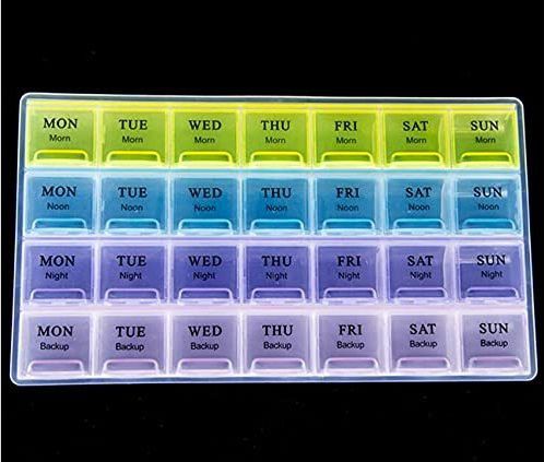 ravariya 28 DAYS Pill Medicine Organizer Reminder Storage Box Pill Box-picture-19