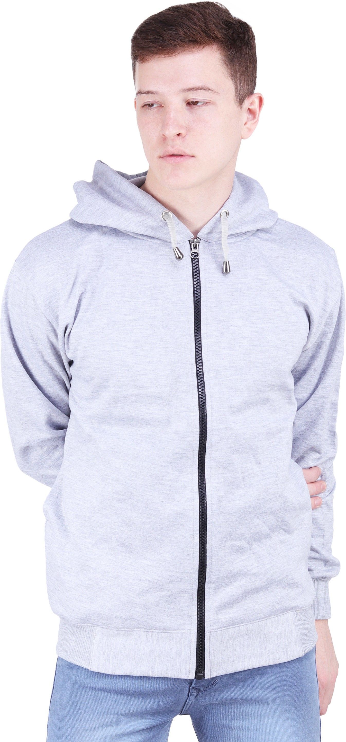 riverhill Men Solid Hooded Neck White Sweater-picture-28