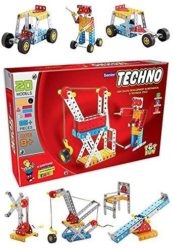 veryke Engineering Toys Senior Techno Construction for Childs Developemnt in Mechanical and Technical Field , 20 Models, 85 Pieces, 8 Plus Age, Toys for Kids (Multicolor)-picture-19