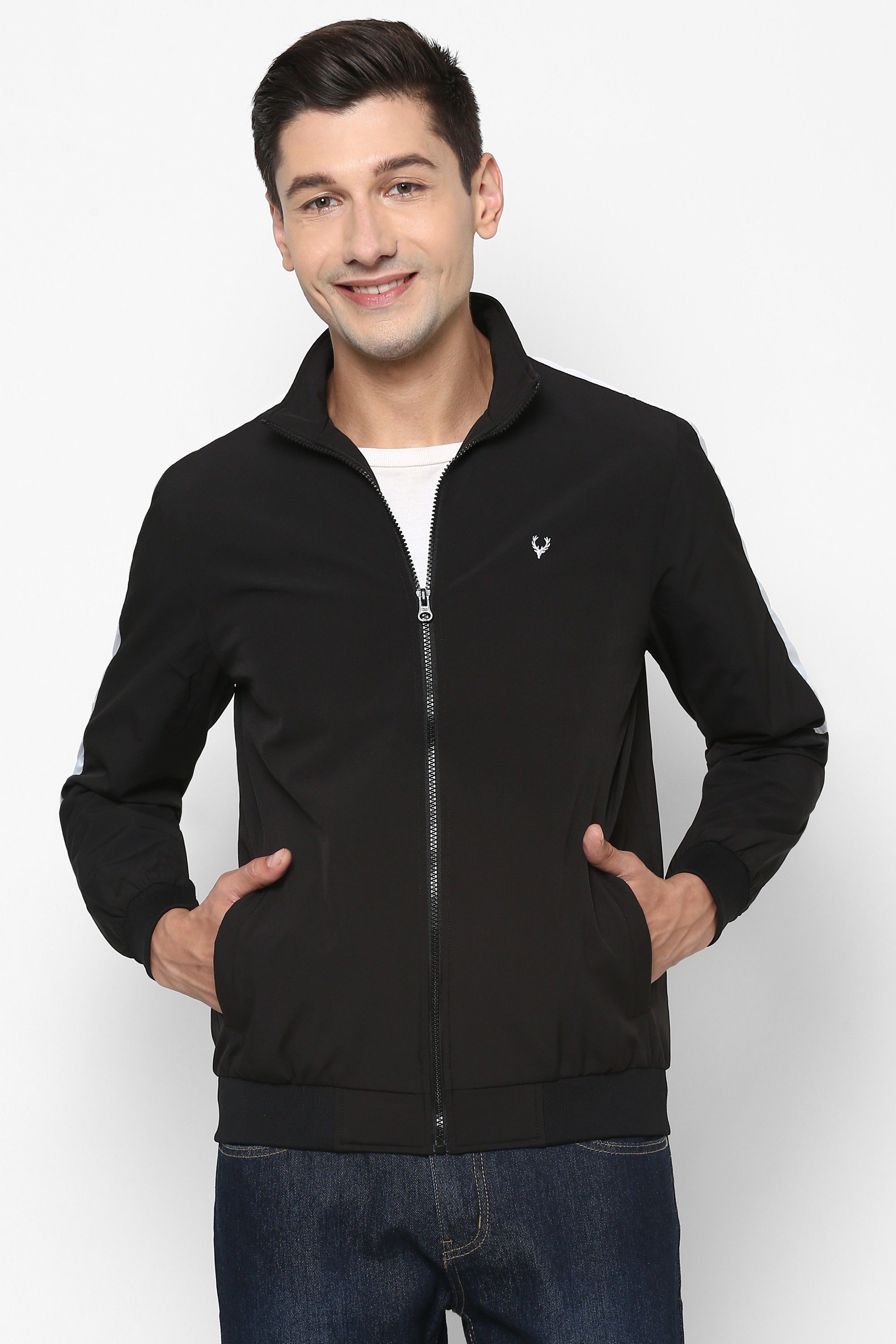 allen solly Men Solid Bomber Jacket-picture-15
