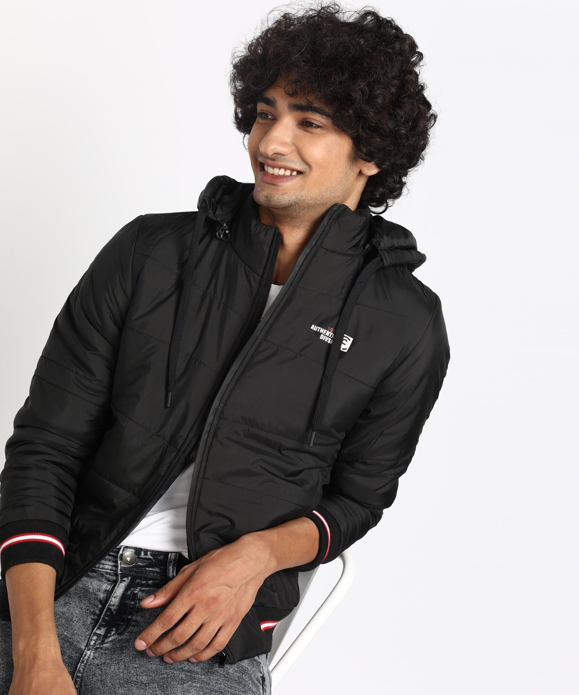Men Solid Quilted Jacket-image-38