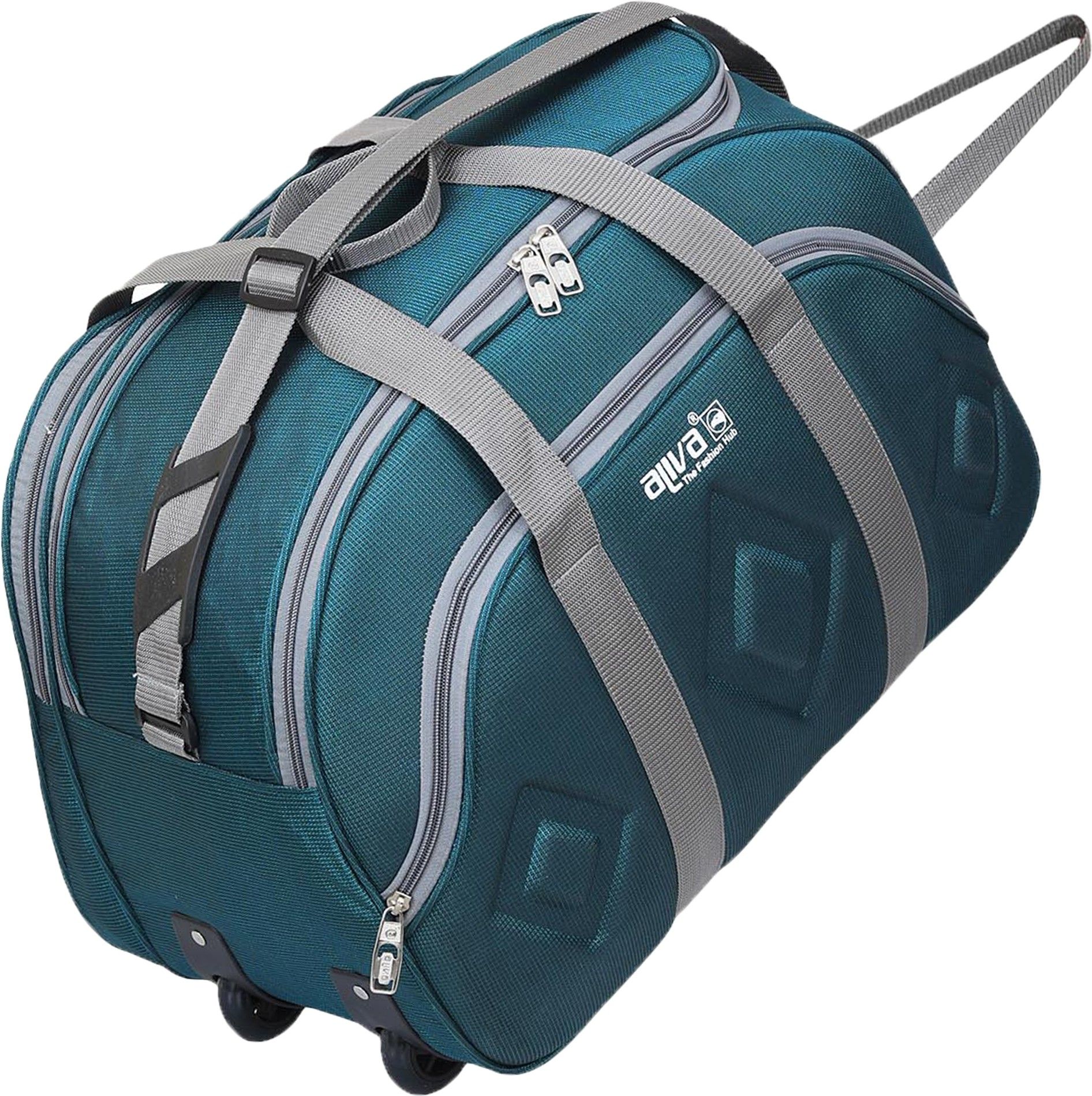 50 L Strolley Duffel Bag - WDB 1172 - Blue - Regular Capacity-image-15