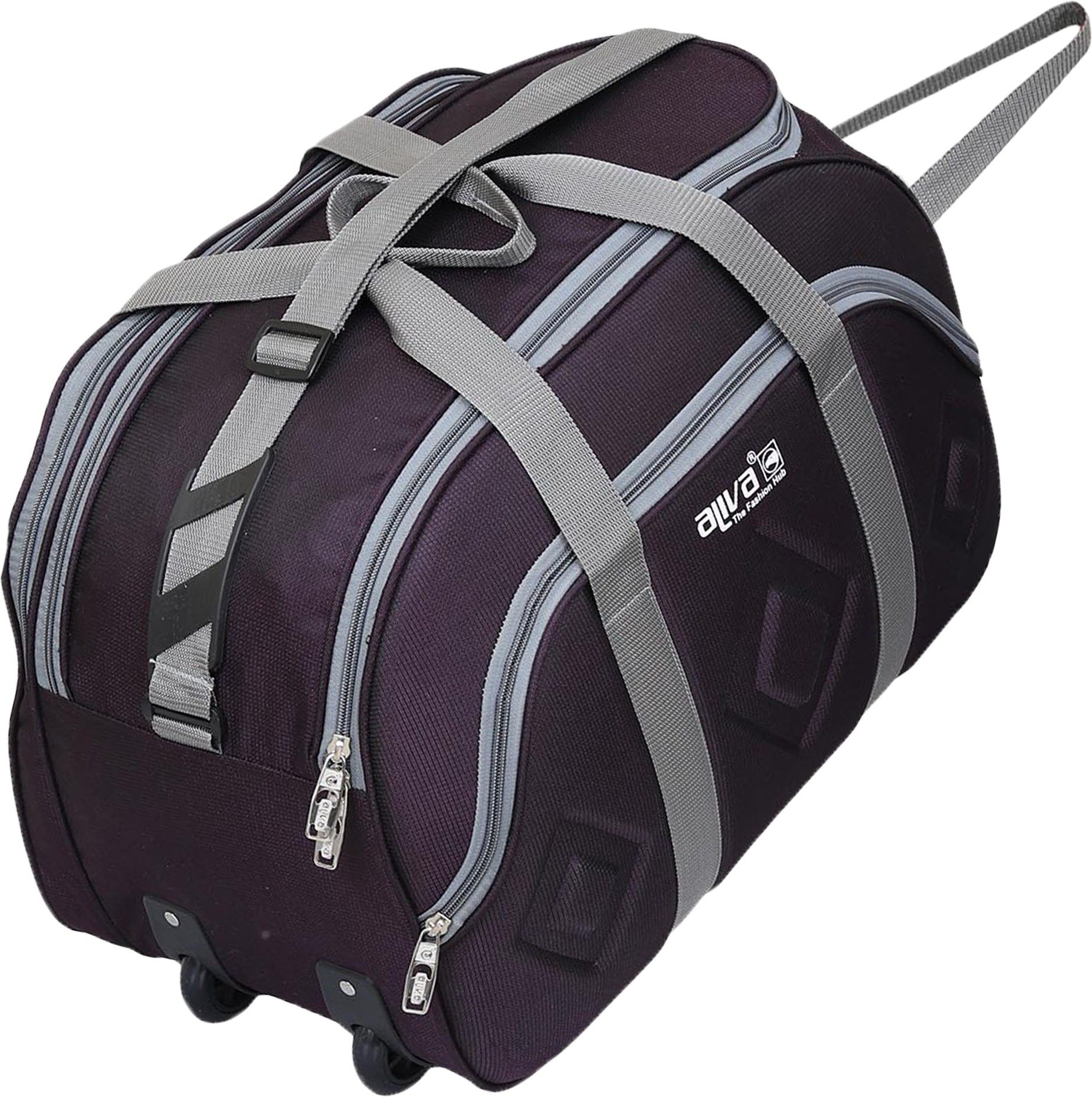 50 L Strolley Duffel Bag - WDB 1172 - Purple - Regular Capacity-image-35