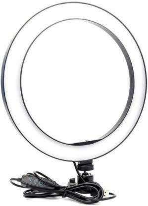 DL ZONE 10" inch Ring fill light(Ring Light) reels video shooting , streaming , 3 light mode(warm, white, warm white) without tripod stand Ring Flash-image-31