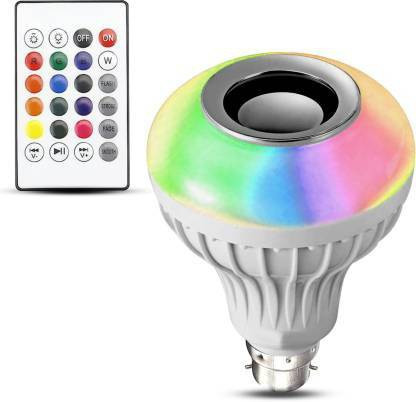 BSVR Smart RGB Music Bulb 326 Bluetooth Speaker, Remote Control For Party Decoration Speaker Mod image 1