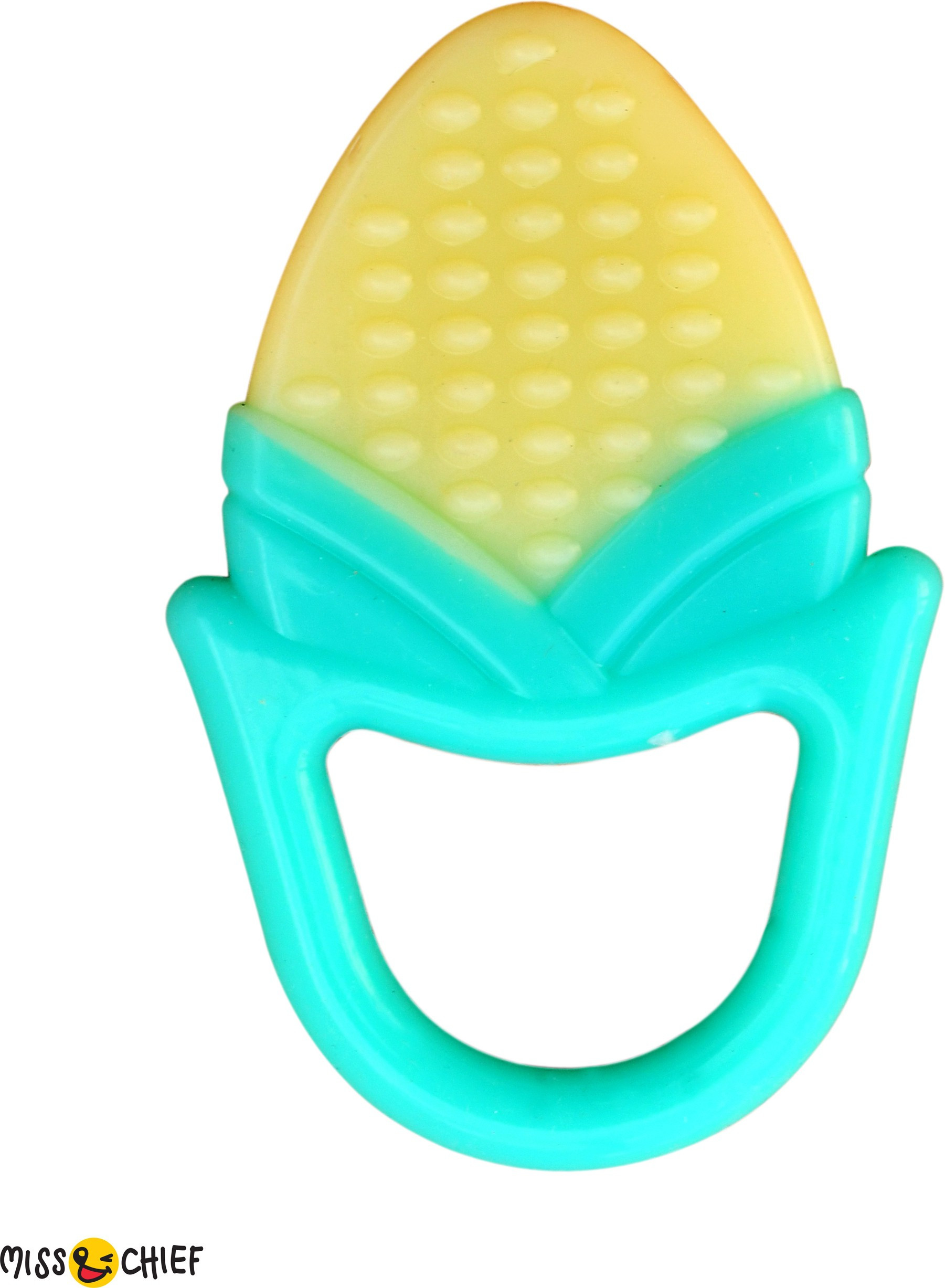 miss & chief by flipkart Super Soft Silicone Teether| BPA Free & toxins Free| Food Grade Quality Silicone teether/Soother for Babies/Infants/Toddlers (Corn) Teether image 1
